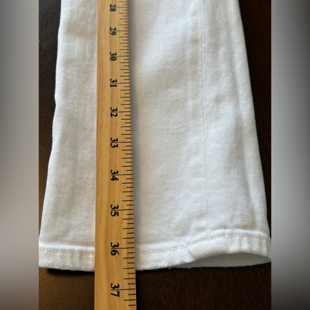 AGOLDE RILEY High Rise Straight White Crop Jean 24  Button Fly Contemporary - Picture 12 of 14